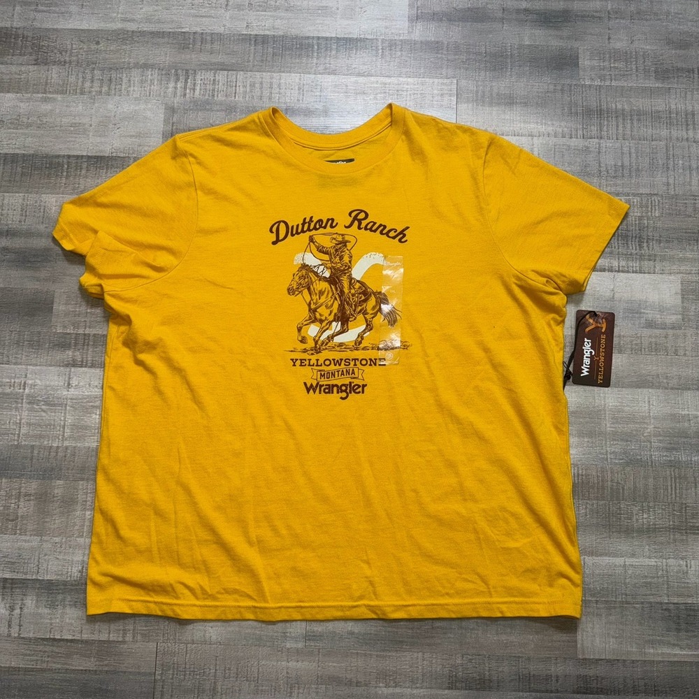 Wrangler Shirt Mens XXL Yellowstone Dutton Ranch Graphic Tee NWT